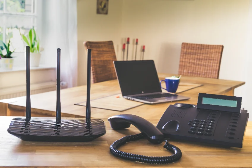 connect an ethernet cable to a voip phone router modem
